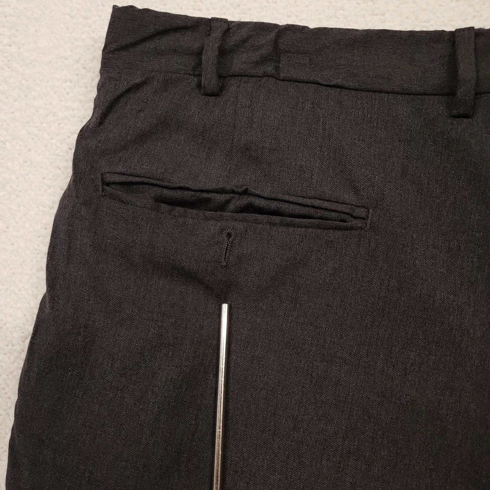 Canali Proposta Dress Pants Men 38 Gray Wool Pleated Cuffed Italy 79220 Trousers